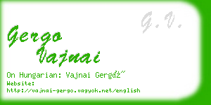 gergo vajnai business card